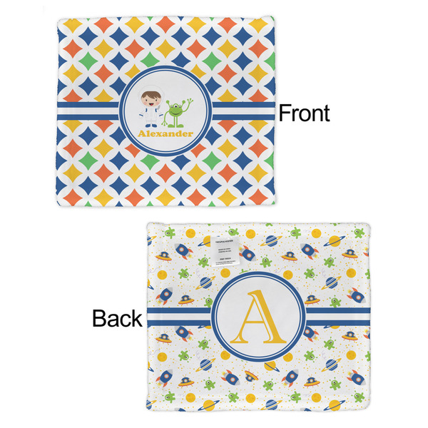 Boy's Astronaut Security Blanket - Front & Back View
