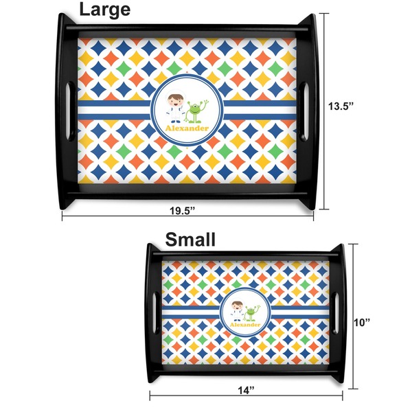Boy's Astronaut Serving Tray Black Sizes