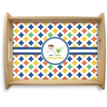 Boy's Astronaut Natural Wooden Tray - Large (Personalized)