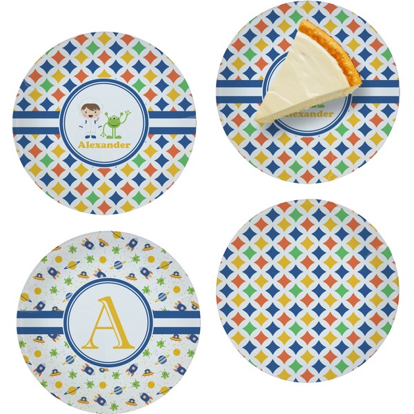 Boy's Astronaut Set of Appetizer / Dessert Plates