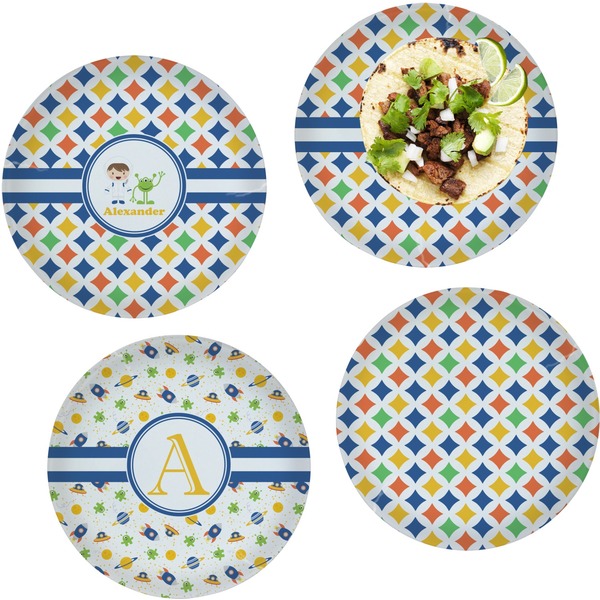 Boy's Astronaut Set of Lunch / Dinner Plates