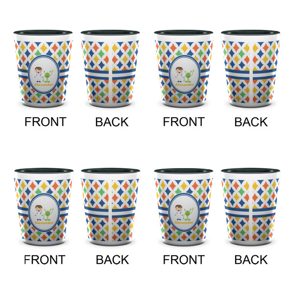 Boy's Astronaut Shot Glassess - Two Tone - Set of 4 - APPROVAL