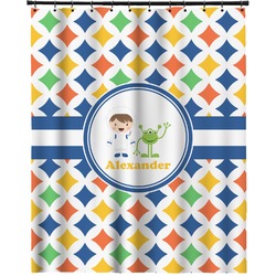 Boy's Astronaut Extra Long Shower Curtain - 70"x84" (Personalized)
