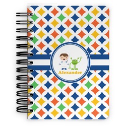 Boy's Astronaut Spiral Notebook - 5x7 w/ Name or Text