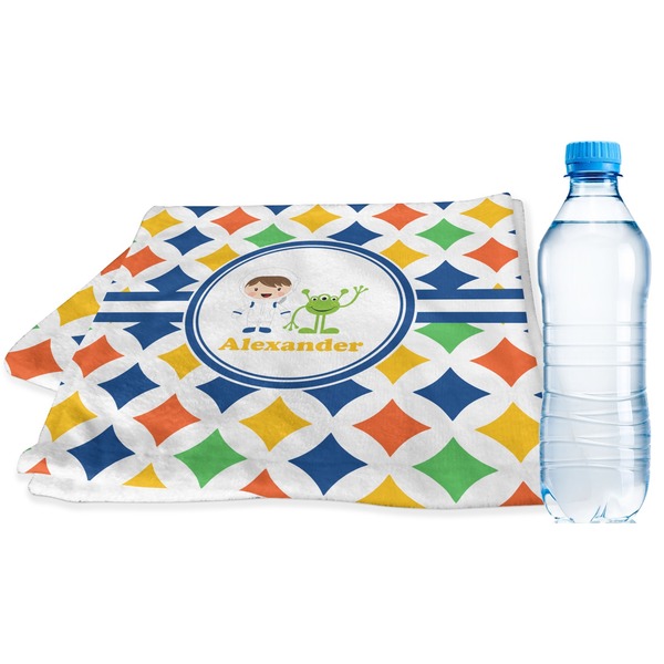 Custom Boy's Astronaut Sports & Fitness Towel (Personalized)