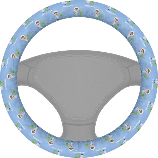 Custom Boy's Astronaut Steering Wheel Cover (Personalized)