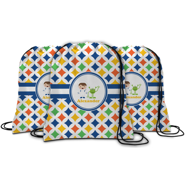 Boy's Astronaut String Backpack - MAIN