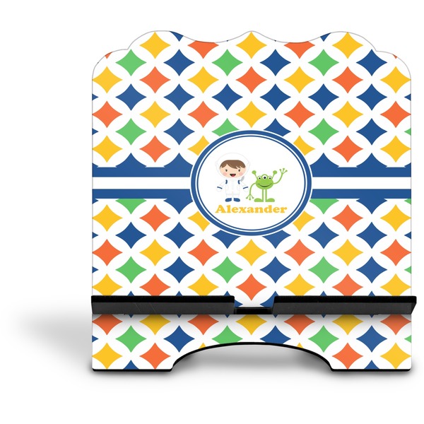 Boy's Astronaut Stylized Tablet Stand - Front without iPad