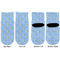 Boy's Astronaut Toddler Ankle Socks - Double Pair - Front and Back - Apvl