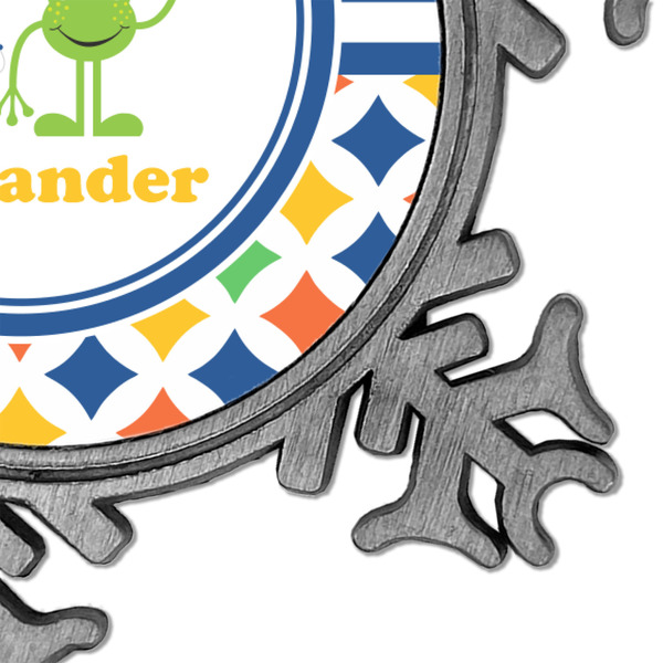 Boy's Astronaut Vintage Snowflake - Detail