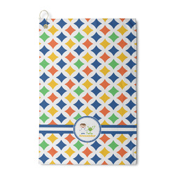 Boy's Astronaut Waffle Weave Golf Towel (Personalized)