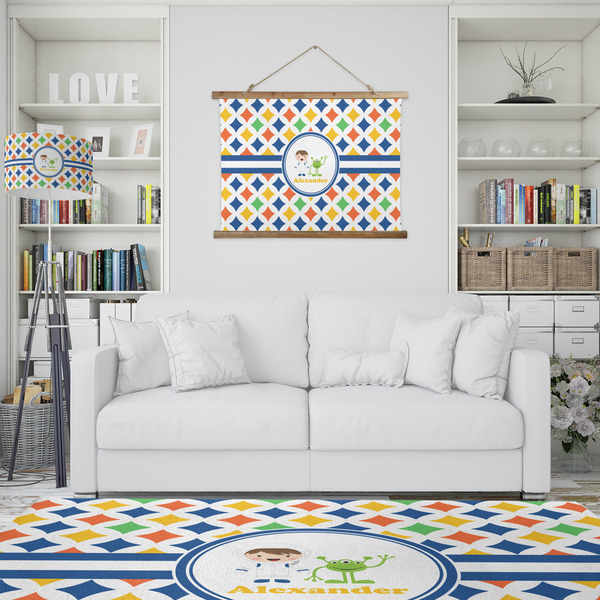 Boy's Astronaut Wall Hanging Tapestry - IN CONTEXT