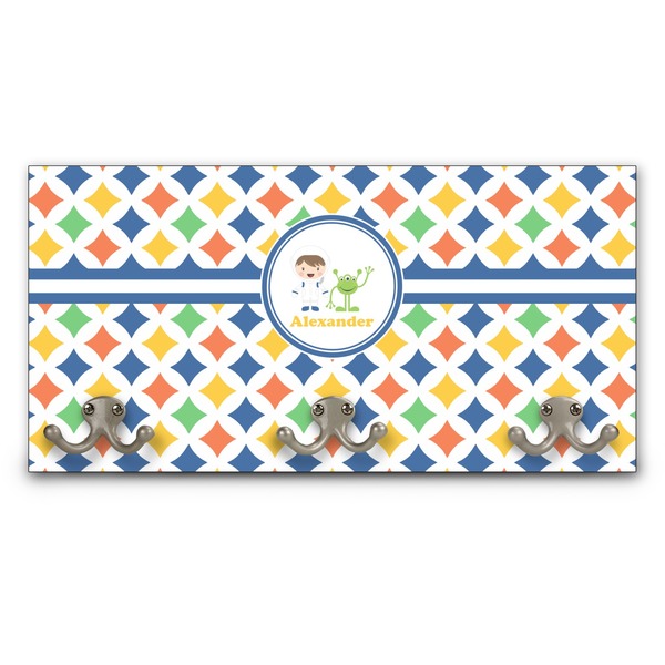 Custom Boy's Astronaut Wall Mounted Coat Rack (Personalized)