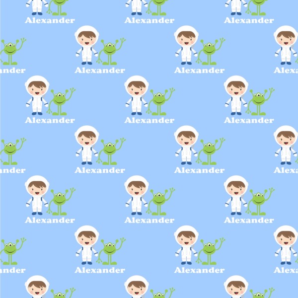 Custom Boy's Astronaut Wallpaper & Surface Covering (Water Activated 24"x 24" Sample)