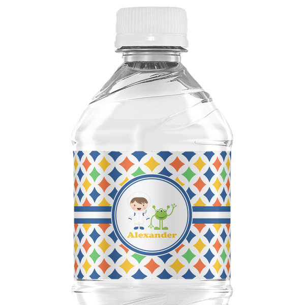 Custom Boy's Astronaut Water Bottle Labels - Custom Sized (Personalized)