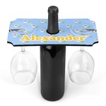 Boy's Astronaut Wine Bottle & Glass Holder (Personalized)