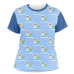 Boy's Astronaut Women's Crew T-Shirt - Large (Personalized)