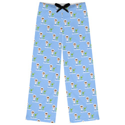 Boy's Astronaut Womens Pajama Pants - L (Personalized)
