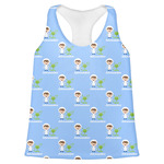 Boy's Astronaut Womens Racerback Tank Top - Large (Personalized)