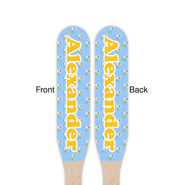Boy's Astronaut Wooden Food Pick - Paddle - Double Sided - Front & Back
