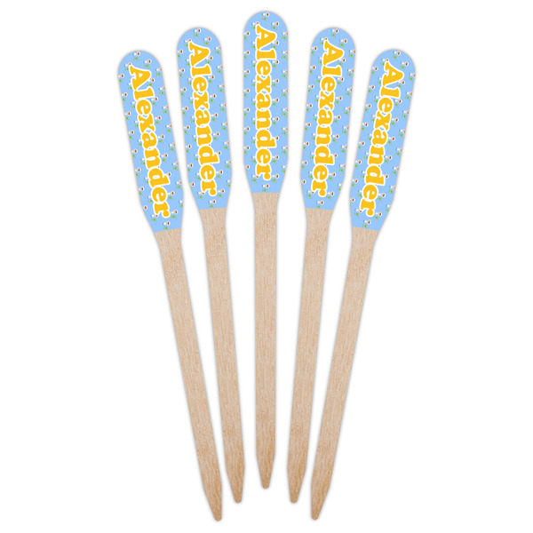 Boy's Astronaut Wooden Food Pick - Paddle - Fan View