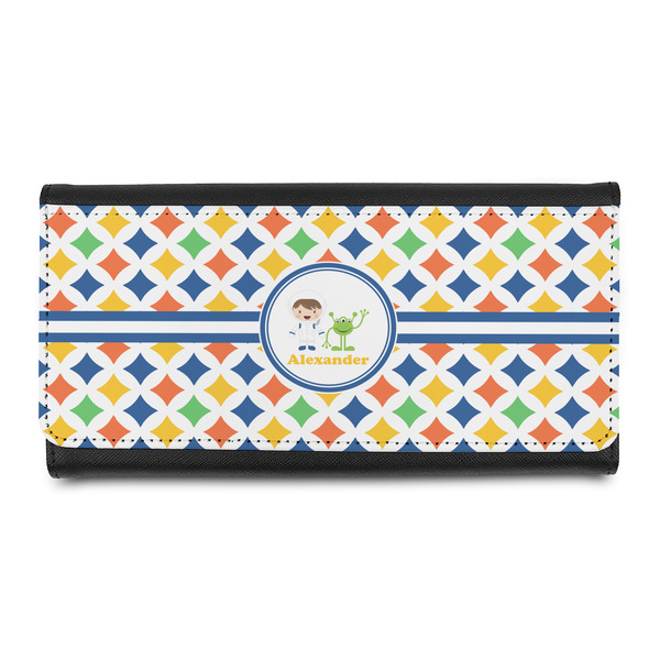 Custom Boy's Astronaut Leatherette Ladies Wallet (Personalized)