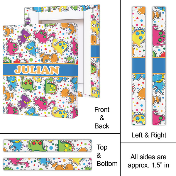 Dinosaur Print 11x14 - Canvas Print - Approval