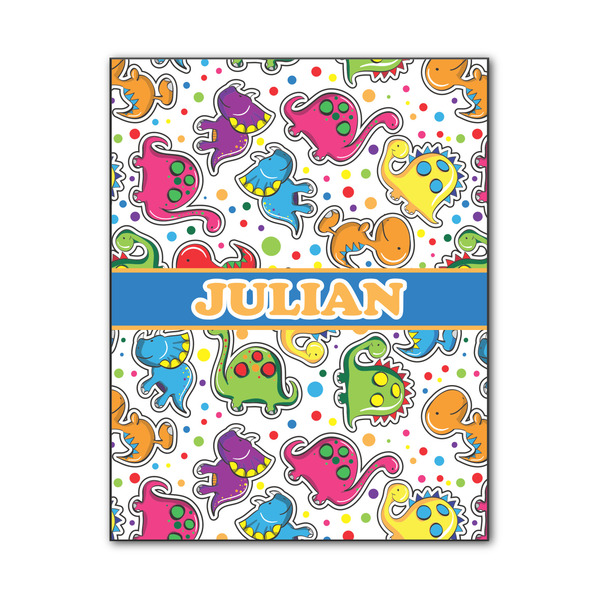 Custom Dinosaur Print Wood Print - 11x14 (Personalized)