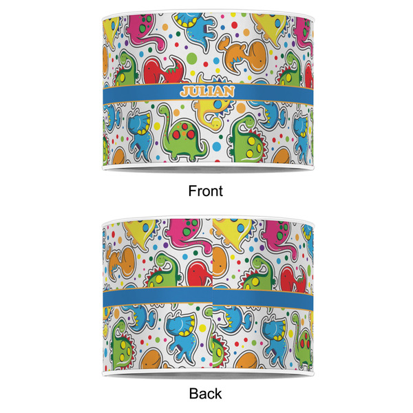 Dinosaur Print 12" Drum Lampshade - APPROVAL (Poly Film)