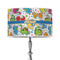 Dinosaur Print 12" Drum Lampshade - ON STAND (Poly Film)