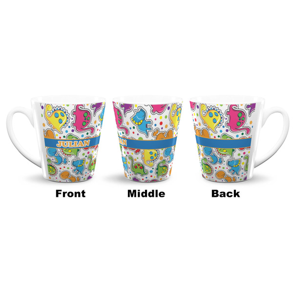 Dinosaur Print 12 Oz Latte Mug - Approval