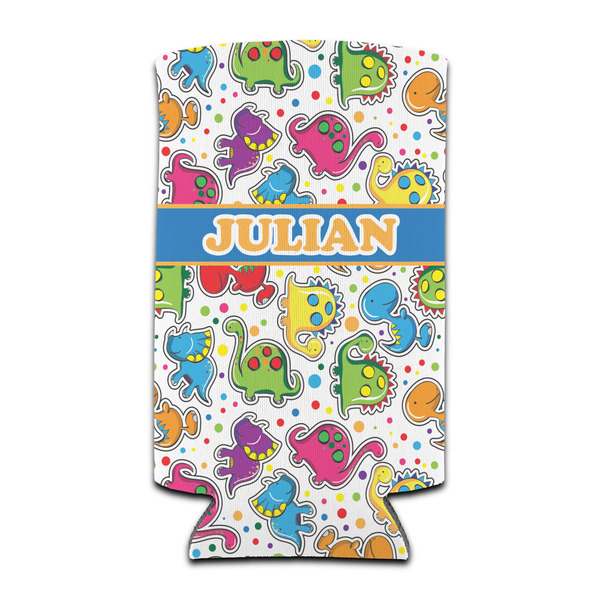 Custom Dinosaur Print Can Cooler (tall 12 oz) (Personalized)