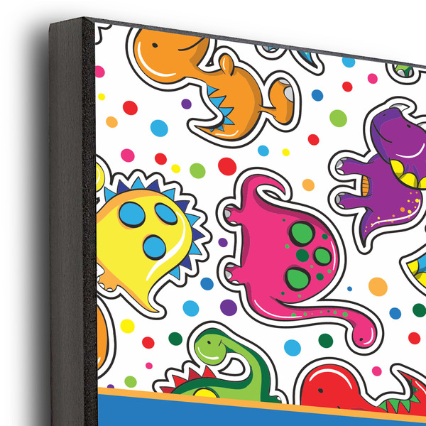 Dinosaur Print 12x12 Wood Print - Closeup