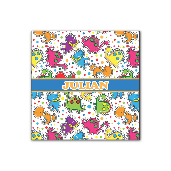 Custom Dinosaur Print Wood Print - 12x12 (Personalized)