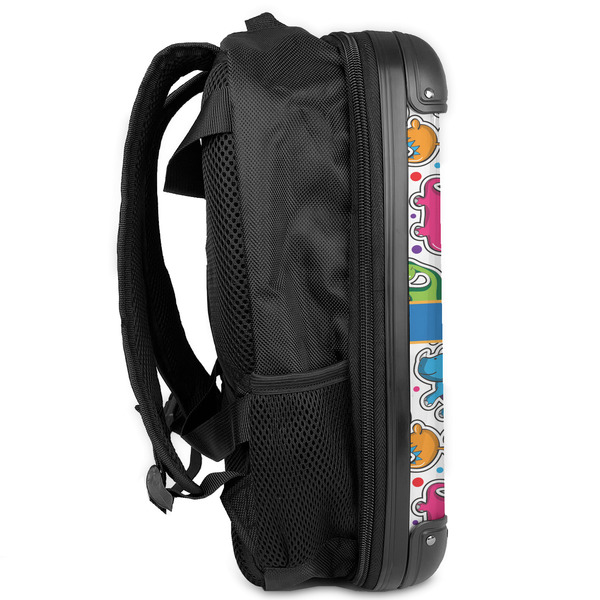 Dinosaur Print 13" Hard Shell Backpacks - Side View