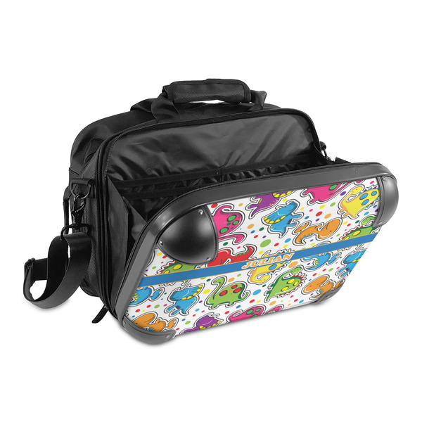 Dinosaur Print 15" Hard Shell Briefcase - Open