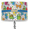 Dinosaur Print 16" Drum Lampshade - ON STAND (Poly Film)