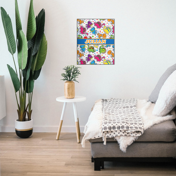 Dinosaur Print 20x24 Wood Print - In Context