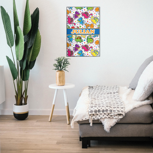 Dinosaur Print 20x30 Wood Print - In Context