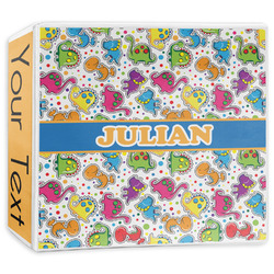 Dinosaur Print 3-Ring Binder - 3 inch (Personalized)