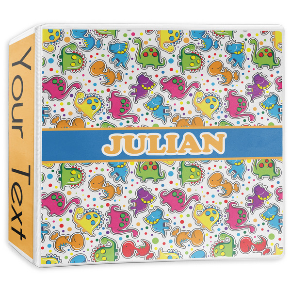 Custom Dinosaur Print 3-Ring Binder - 3 inch (Personalized)