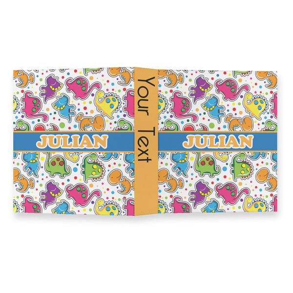 Dinosaur Print 3 Ring Binders - Full Wrap - 1" - OPEN OUTSIDE