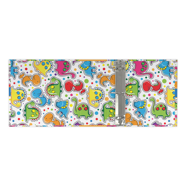 Dinosaur Print 3 Ring Binders - Full Wrap - 3" - OPEN INSIDE