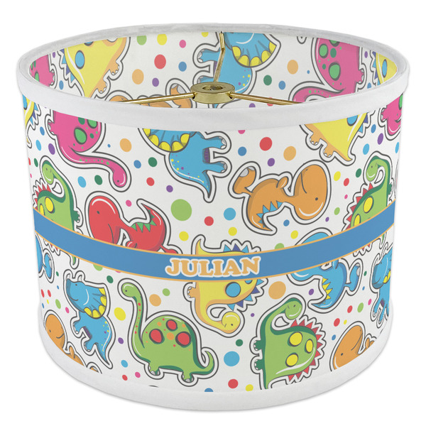 Dinosaur Print 8" Drum Lampshade - ANGLE Poly-Film