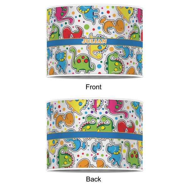 Dinosaur Print 8" Drum Lampshade - APPROVAL (Poly Film)