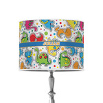Dinosaur Print 8" Drum Lamp Shade - Poly-film (Personalized)