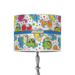 Dinosaur Print 8" Drum Lamp Shade - Poly-film (Personalized)