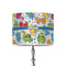 Dinosaur Print 8" Drum Lampshade - ON STAND (Poly Film)