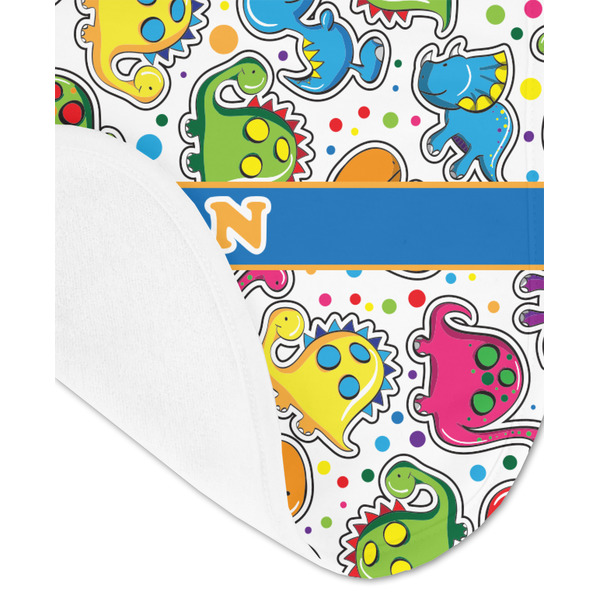 Dinosaur Print Baby Bib - AFT detail