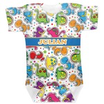 Dinosaur Print Baby Bodysuit 6-12 (Personalized)
